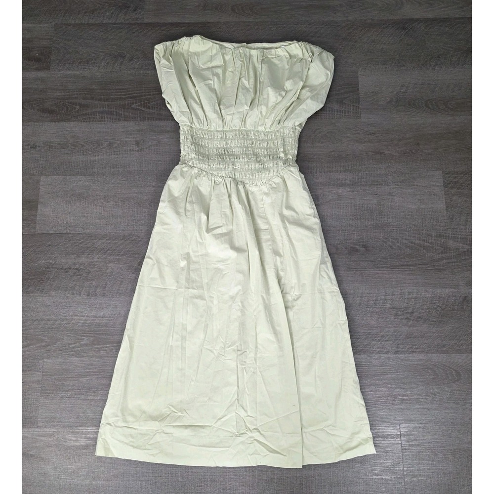 Anthropologie Midi Dress Sovere Pistachio Fashion Party Preppy Large Petite NWT